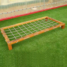 幼儿园木制攀爬架组合攀爬网荡桥户外钻洞体能训练木质滑梯高档房地产大型滑梯室外 LH8