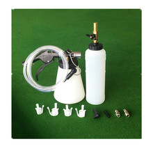 刹车油更换工具汽车制动液补充加注器汽保汽修手动排空气动抽油机 双壶+抽油管+手套