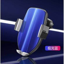 点骏 适用于汽车车载手机支架无线带充电器智能感应全自动快充车用电动导航架 吸盘款黑