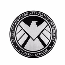 皓驹 神盾局车贴汽车金属贴铝合金车身贴划痕遮挡贴纸漫威车贴创意