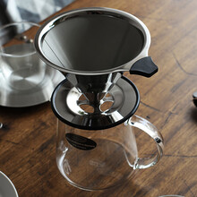 诺生集品 德国Trendglas Jena超细滤网咖啡过滤器免滤纸V60滴漏手冲滤杯分享壶 咖啡过滤器 单只