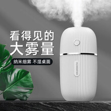 威乐星加湿器迷你桌面家用静音卧室孕妇婴儿可爱学生usb补水小型空气喷雾办公室空调房车载室内车载便携式 小M【白色】
