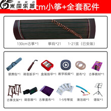 古筝初学者便携式儿童入门练习演奏小型迷你扬州小古筝古筝琴 130cm 小筝 红 (全套配件)