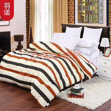 羽诺 春秋被子学生宿舍单人被芯 厚冬被子卡通冬被cx 条纹-黄 1.5米*2米/2斤-薄夏被