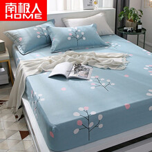 南极人家纺 床笠单件 纯棉床单床罩1.8米床可以配全棉套件 1.5m防滑床单加厚加高薄款床垫保护套 豆蔻年华 150*200cm单件床笠