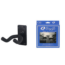 青歌 吉他挂钩 墙壁挂架 贝斯吊架 小提琴架 吉他架 墙挂式支架 壁挂架 长方形挂钩+C33民谣吉他弦一套