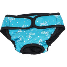 宠物狗狗生理裤柯基尿不湿母狗泰迪月经裤大狗防骚扰卫生裤 蝴蝶兰 XXL适合68_90斤的狗狗