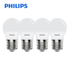 飞利浦(PHILIPS) LED灯泡 LED灯泡 3.5W E27大螺口 6500K 白光 四连包