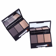 拉美拉三色眉粉 防水防汗防晕染持久易上色阴影修容画眉 三合一多功能眉粉盒带刷 03#号色