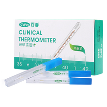 可孚 体温计水银温度计腋下内标式大刻度家用三角形口表玻璃体温计 【大刻度-内标式】10支/盒装
