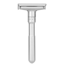 名士手动剃须刀男士手动刮胡刀6挡可调锋利度老式刮胡刀不锈钢双面刀片剃须刀架 剃须刀+收储盒+1盒刀片（5片）