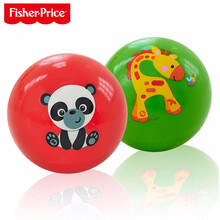 费雪婴儿玩具球宝宝手抓球按摩球弹力球0-1岁捏捏叫小皮球软胶触觉感知球0-1岁刺刺球 F0903红色捏叫球+绿色弹力球
