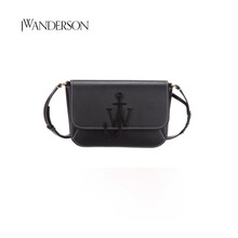 J.W. Anderson 女士奢侈品 "BRAIDED MIDI ANCHOR BAG" 黑色牛皮单肩斜挎包 HB0237-LA0001-999