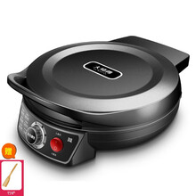 大师傅电饼铛电饼档家用双面加热煎烙饼锅新款自动加深加大正品 曜石黑+木铲