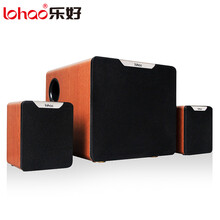 乐好（LOHAO）2.1多媒体有源蓝牙音响HIFI发烧超重低音炮电脑音箱客厅家庭影院电视木质音箱 8"低音卡拉OK版