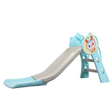 儿童滑梯室内游戏乐园家用宝宝游乐场小型滑梯秋千摇马多功能组合玩具 蓝小
