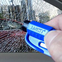 JAUNT 杰恩特汽车安全锤破窗器神器车载车用迷你多功能一秒破窗逃生 蓝色破窗器 带测试钢化玻璃