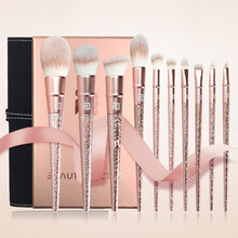 Beauty-Factor 樱雪芳华 10支套初学者专业全套无痕化妆刷 腮红眼影高光粉底定妆美妆工具 玫瑰金