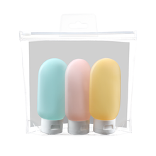 洗发水沐浴露护发素旅行洗漱用品分装三件套便携健身房出门随身带 EL彩色三件套