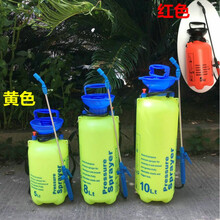 手动8升10L气压肩负式喷雾器农药防疫家用喷壶园艺浇花洒水洗车 10升黄色(全铜伸缩杆)