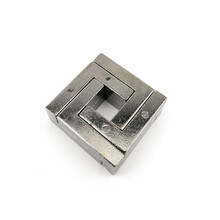 魔术解环解锁戒指怀旧智力玩具成年人智力扣机关盒智慧解锁玩具儿童节礼物 四方锁