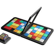 双人对战魔方华容道数字彩色拼图竞技亲子互动游戏锻炼视力沟通交流儿童益智玩具 彩色