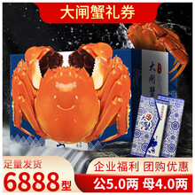 贝鲜丰澄大闸蟹券螃蟹礼品卡提货券鲜活大母蟹公蟹礼盒 贝鲜丰澄—福蟹6888（公5母4） 8只装