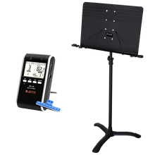 伯尔修斯 专业乐团指挥大谱台 吉他贝斯琵琶古筝小提琴二胡长笛架子鼓可升降折叠加厚加粗曲谱台谱架 【拍下打折】演奏谱架+谱夹+节拍器