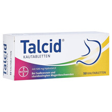 【JD物流】Bayer拜耳Talcid达喜 胃酸胃胀胃痛腹胀返酸烧心缓释片 德国直邮原装进口 50粒装