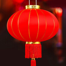 多美忆 灯笼元宵节灯笼元宵节装饰金边乔迁挂饰大红灯笼灯元宵装饰