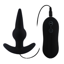 阿芙拉 后庭肛塞自玩器 前列线按摩器 男女自玩情趣用品 后庭单珠-黑色