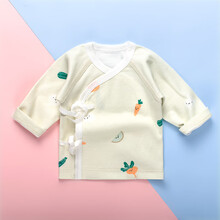 早产儿婴儿衣服小码纯棉春季舒适和尚服双胞胎春秋衣服4-5斤48码 果蔬上衣 M：4-5斤