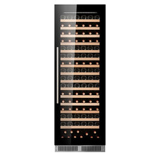 隐逸名望（EREMITE） EM180K家用红酒柜恒温风冷葡萄酒柜嵌入式红酒柜冷藏冰吧饮料柜 满配原木架 全玻璃门