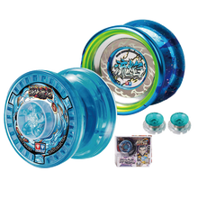 混沌魔龙悠悠球冲电动加速可充电花式发光溜溜球火力少年王比赛金属睡眠轴承儿童男孩玩具益智礼物 677001混沌魔龙+677261流焰