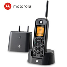 摩托罗拉(Motorola)远距离数字无绳电话机 无线座机 子母机单机 办公家用 黑色一拖一