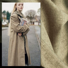 煊缎 棉毛布料 秋冬内搭连衣裙布料 薄款粗纺羊毛服装面料