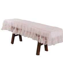 米囹 加厚田园古筝套 敦煌古筝罩琼花古筝纯白古筝罩古筝盖布棉布防尘 唯美淡粉