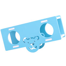 仓鼠玩具用品小窝冬天保暖别墅房子金丝熊木质屋子小仓鼠跑轮秋千 跷跷筒（蓝色）