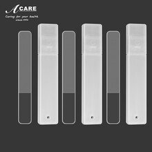 阿嚓热 指甲锉打磨条纳米玻璃水晶抛光条磨砂美甲搓条 纳米透明3条