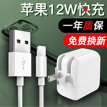 baking 苹果ipad充电器头快充12W平板ipad4/air/pro/mini2/4/3数据线 苹果12W快充电头+数据线