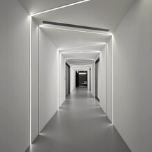 线条灯铝槽灯隐藏线性线形灯条嵌入式客厅过道楼梯间暗装线型灯带卡槽