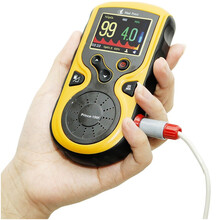 力康100F新生婴儿血氧饱和度测量仪早产儿脉搏血氧心率持续监测仪 100F新生幼儿锂电池版