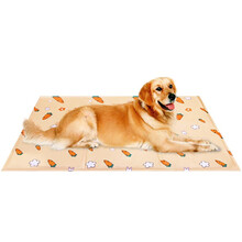 憨憨宠 宠物冰垫 狗狗垫子防水夏季降温降暑猫咪凉垫凉席泰迪金毛拉布拉多中小型犬宠物猫狗窝垫 胡萝卜普通款 L号 60*90