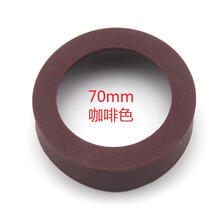 保温杯杯垫硅胶杯套水杯底座杯子通用硅胶套防掉漆玻璃杯保护圈 70mm咖啡色