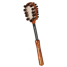 按摩锤 经络拍捶背敲打锤按摩器棒敲腿锤保健锤颈椎健身按摩锤子 捶腿棒敲背养生锤敲敲乐老人生日礼物 双面按摩捶金属齿