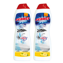 德国进口 Febref 菲碧清万用清洁乳 瓷砖水龙头金属锅具不锈钢厨房浴室地板万用清洗剂 万用清洁乳500ml *2瓶