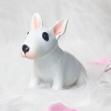 墨斗鱼 限量客厅装饰品桌面艺术品摆件欧式家居青铜雕塑送朋友办公室摆件 王瑞雨现代动物狗法斗简约 小小牛头梗