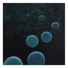 裴伟综合材料画——《What I saw 3》 装裱尺寸 54×54cm