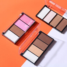 拉美拉4色修容盘 修容遮瑕粉饼高光腮红侧影阴影鼻影打造V脸自然立体粉质细腻一体盘 03#号色