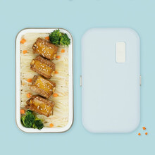 适盒A4BOX 保温饭盒加热饭盒电热饭盒热饭神器日式便当盒蒸饭器便携插电车载带饭神器智能加热午餐盒 淡月蓝（高配款）